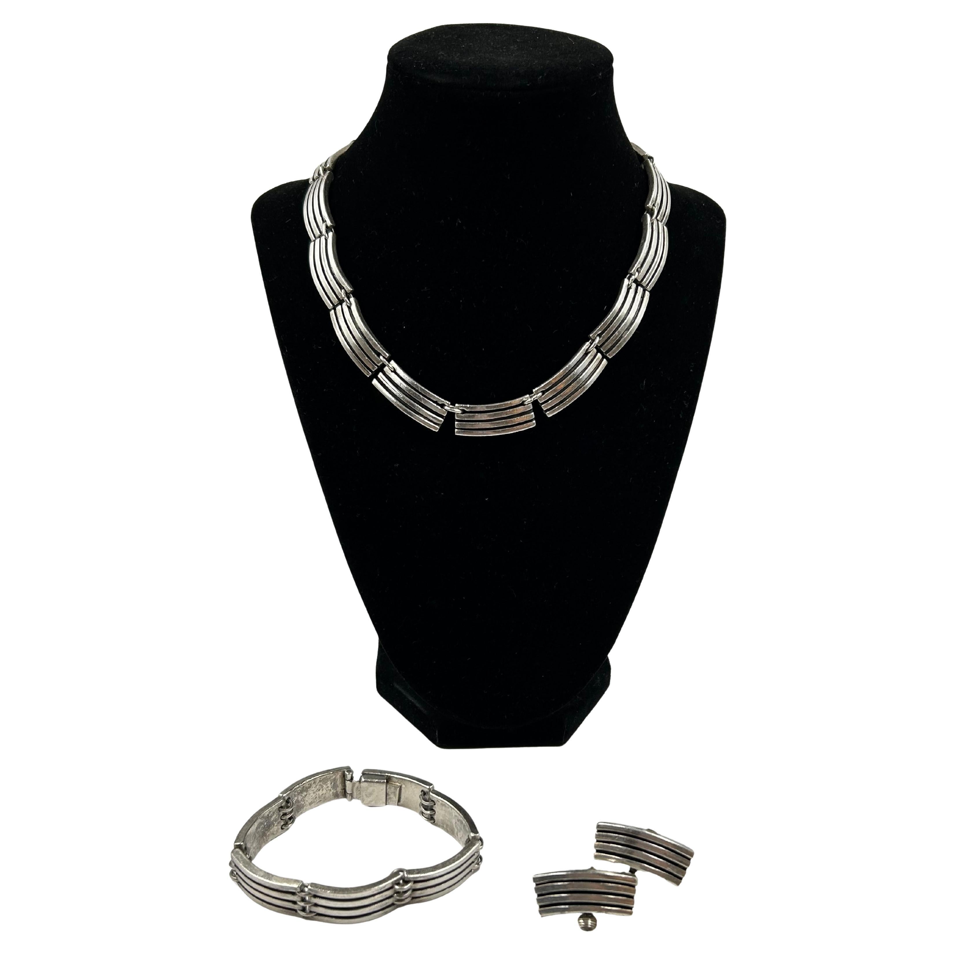 Ensemble de bijoux mexicains en argent sterling en vente