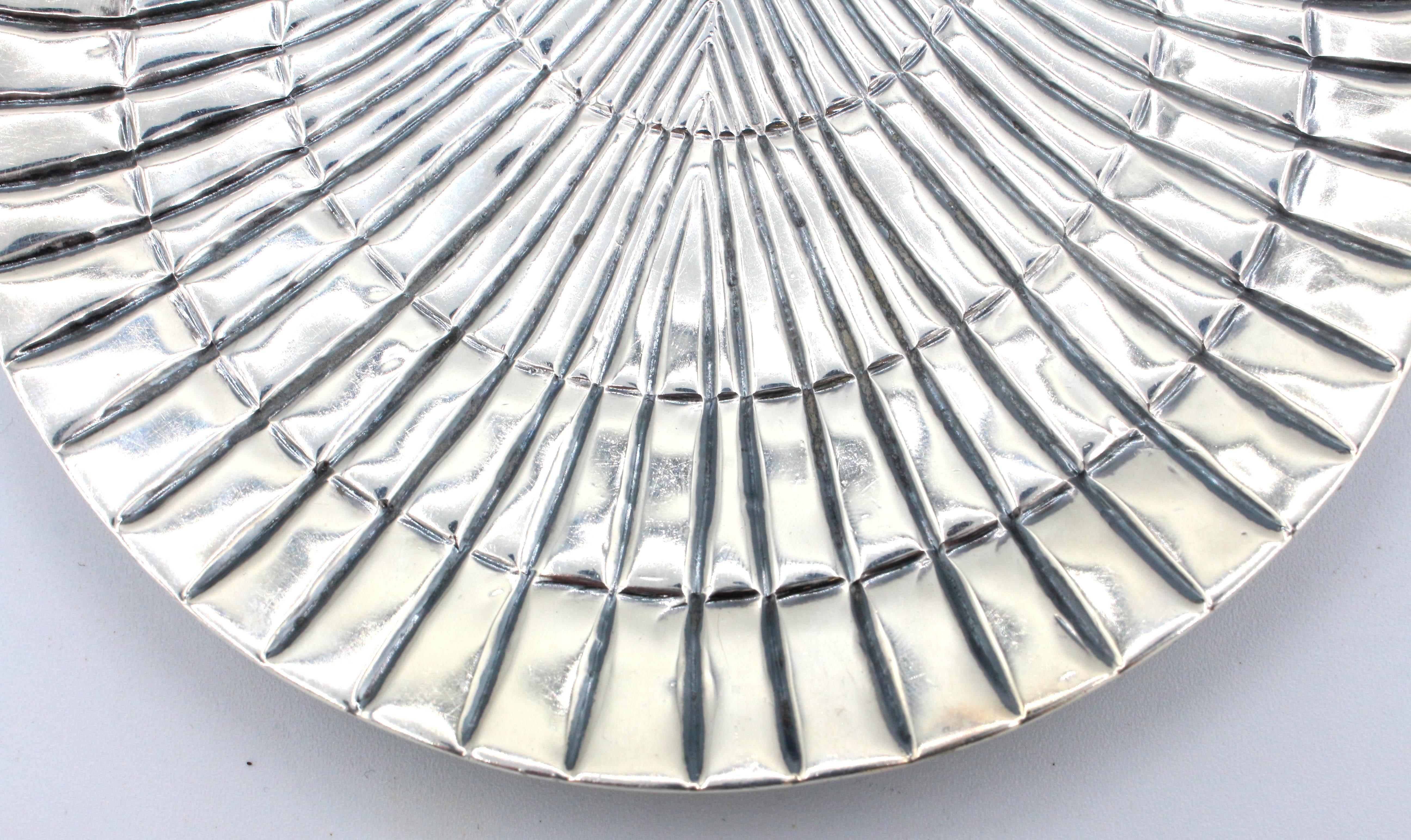 20th Century Mexican Sterling Silver Scallop Shell Dish