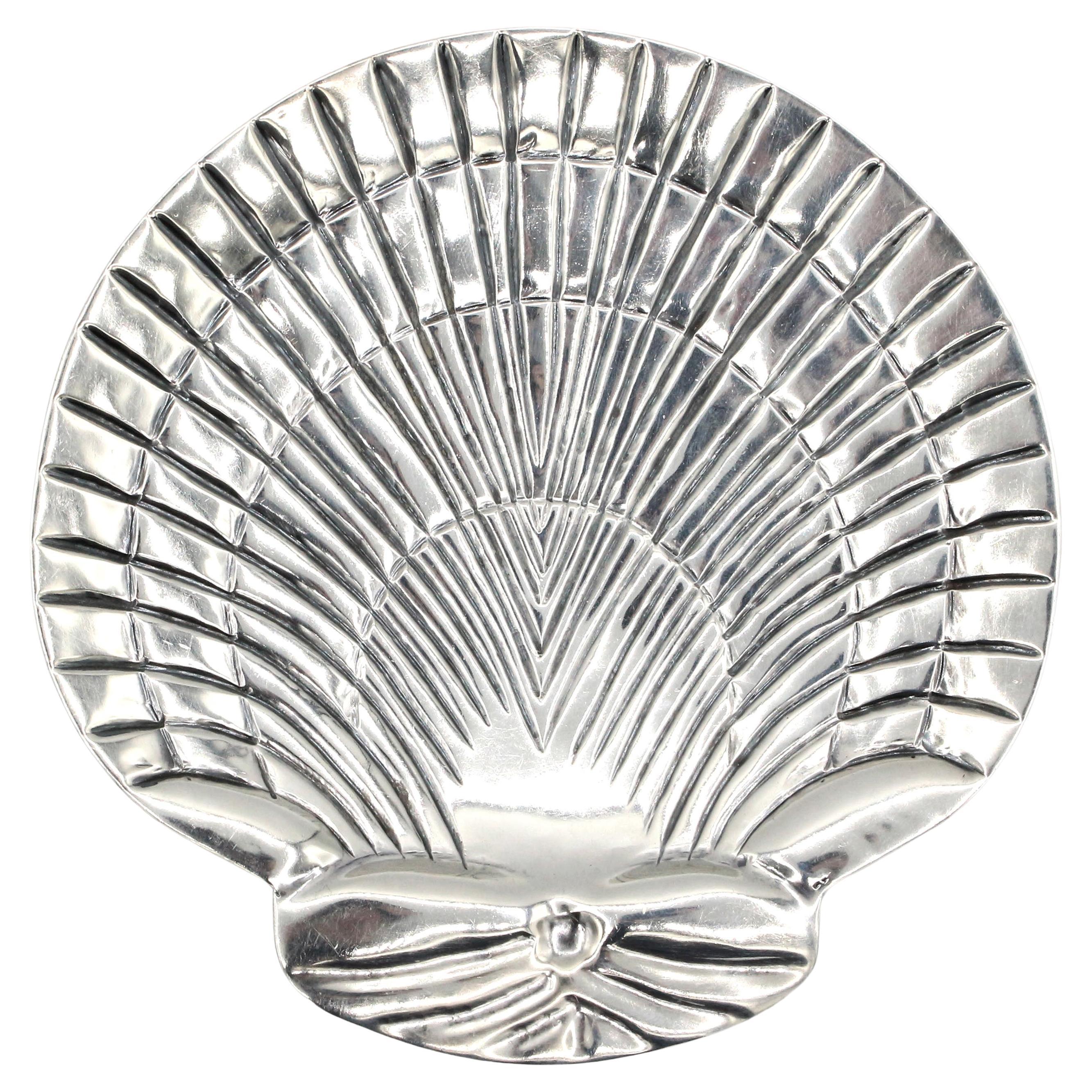 Mexican Sterling Silver Scallop Shell Dish