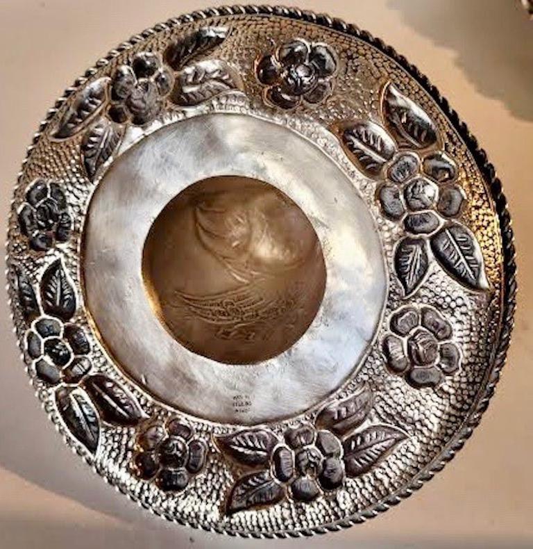 Hand-Crafted Mexican Sterling Silver Sombrero For Sale