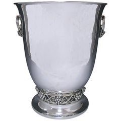 Mexican Sterling Silver Wine Cooler Vintage Mexican Sterling Silver Wine Cooler