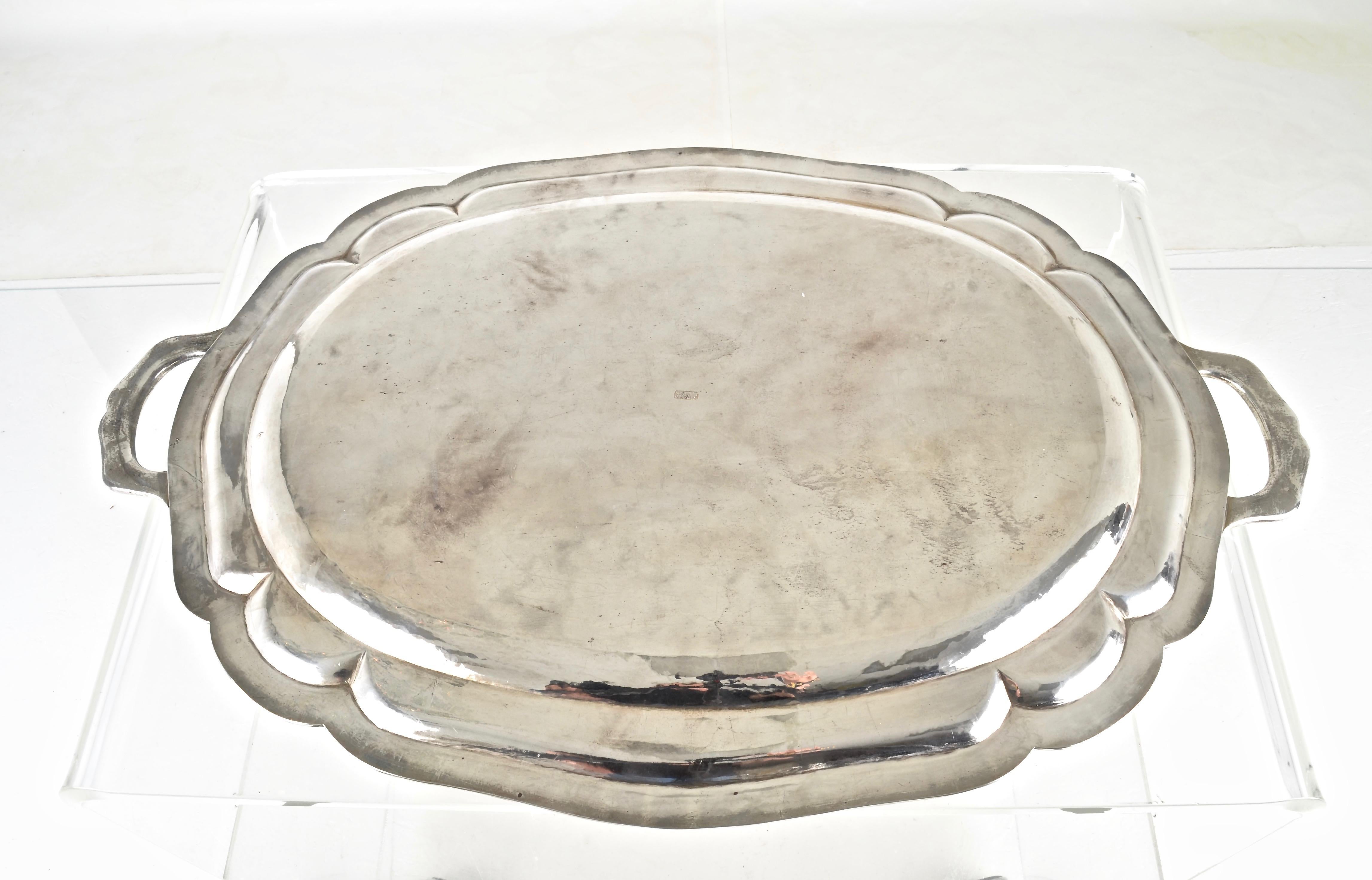 Mexican Sterling Tray by Sanborns 85.3 Troy Ounces 4