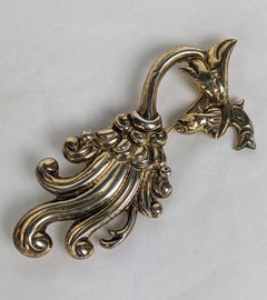 Mexican Sterling Vermeil Exotic Bird Brooch