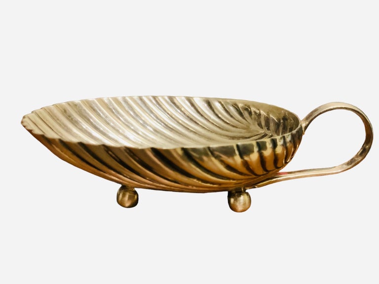 Mexican Tane Fluted Silver Metal Caviar/Candy Small Dish For Sale at ...
