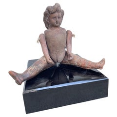 Mexican Terracotta Articulated Doll Figure, 1920's