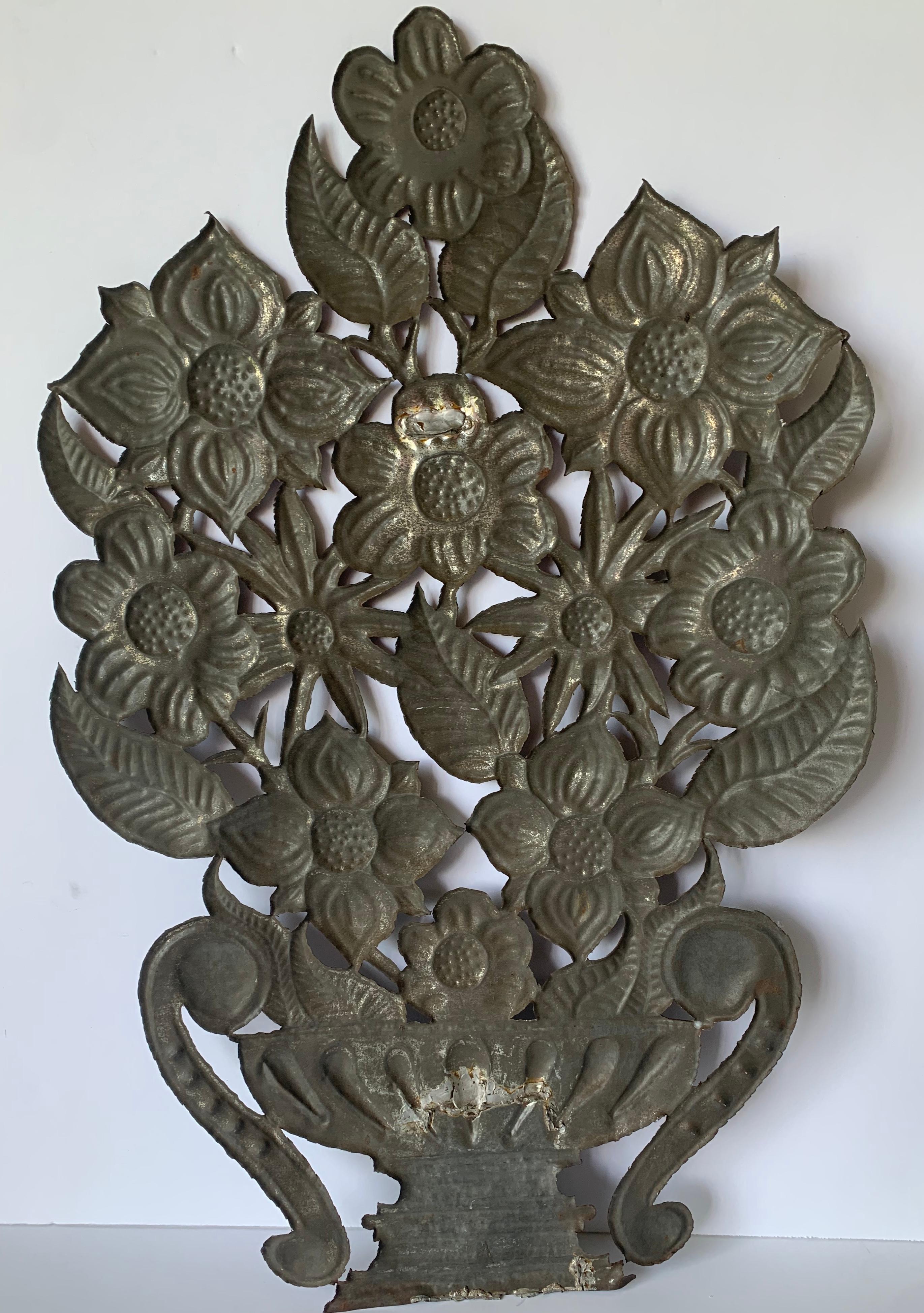 Mexican Tin Flower Wall Hanging Decoration 3