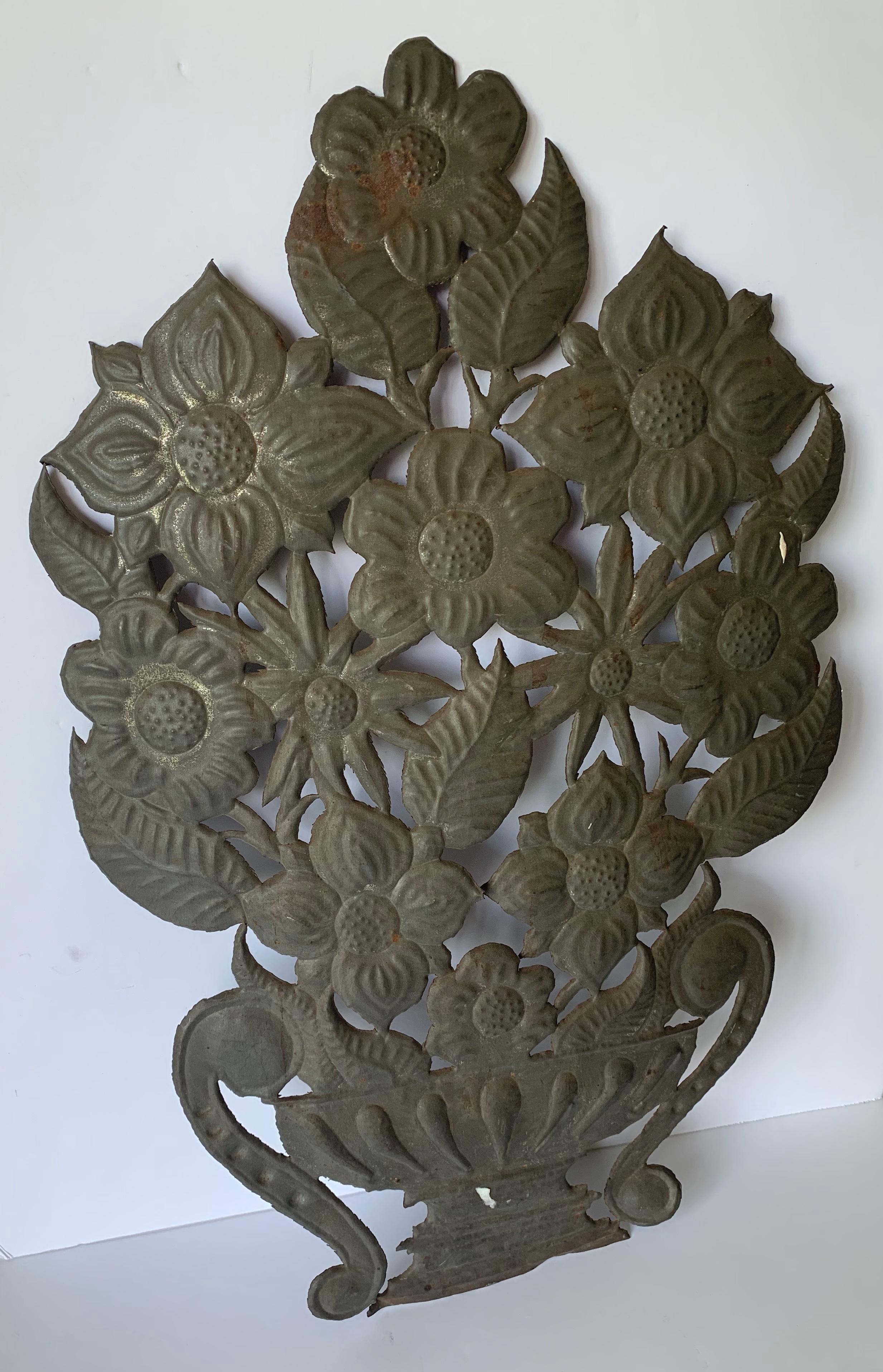 Mexican Tin Flower Wall Hanging Decoration 6