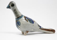Mexican Tonala Hand Painted Colorful Pottery Dove