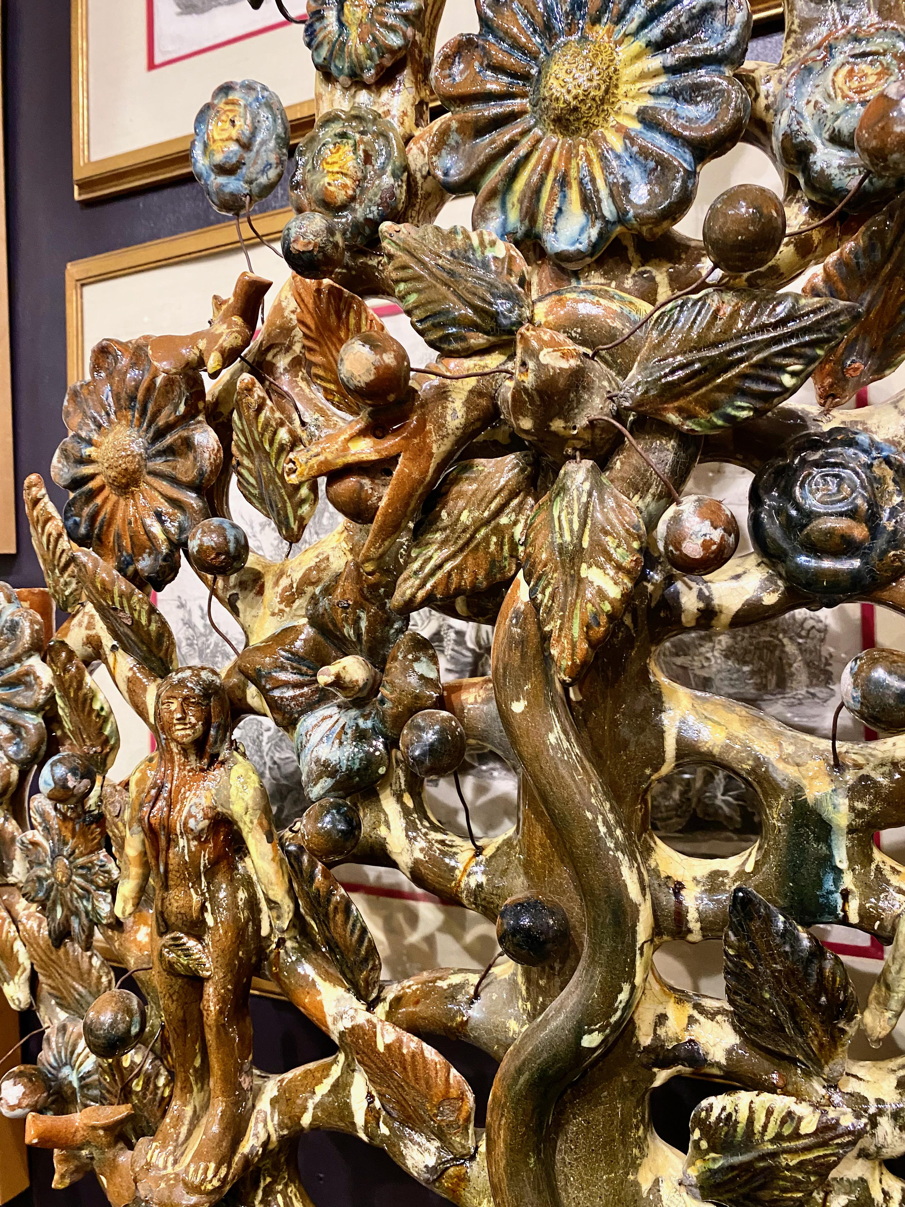 Mexican Tree of Life, Attributed to Alfonso Soteno Fernandez In Good Condition In Pasadena, CA