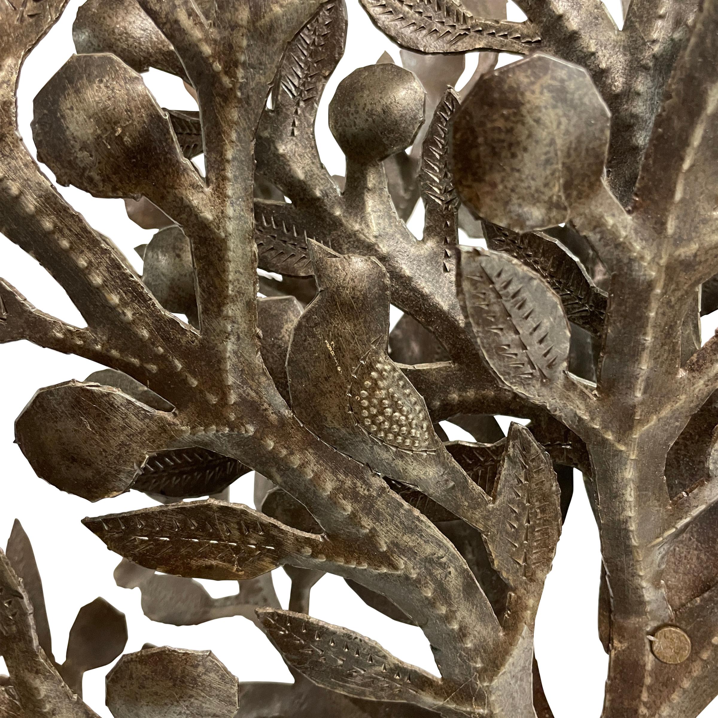 Cut Steel Mexican Tree-of-Life Candelabra