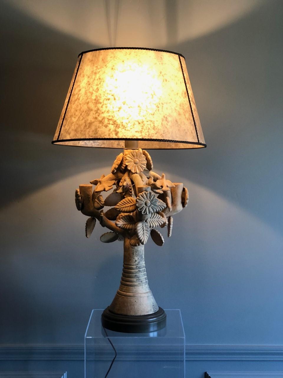 Mexican Tree of Life Candelabra Lamp 4