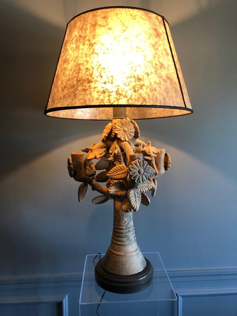 Mexican Tree of Life Candelabra Lamp 5