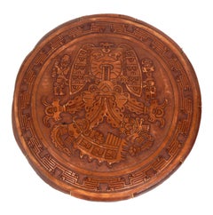 Mexican Tribal Decoration Leather Stools
