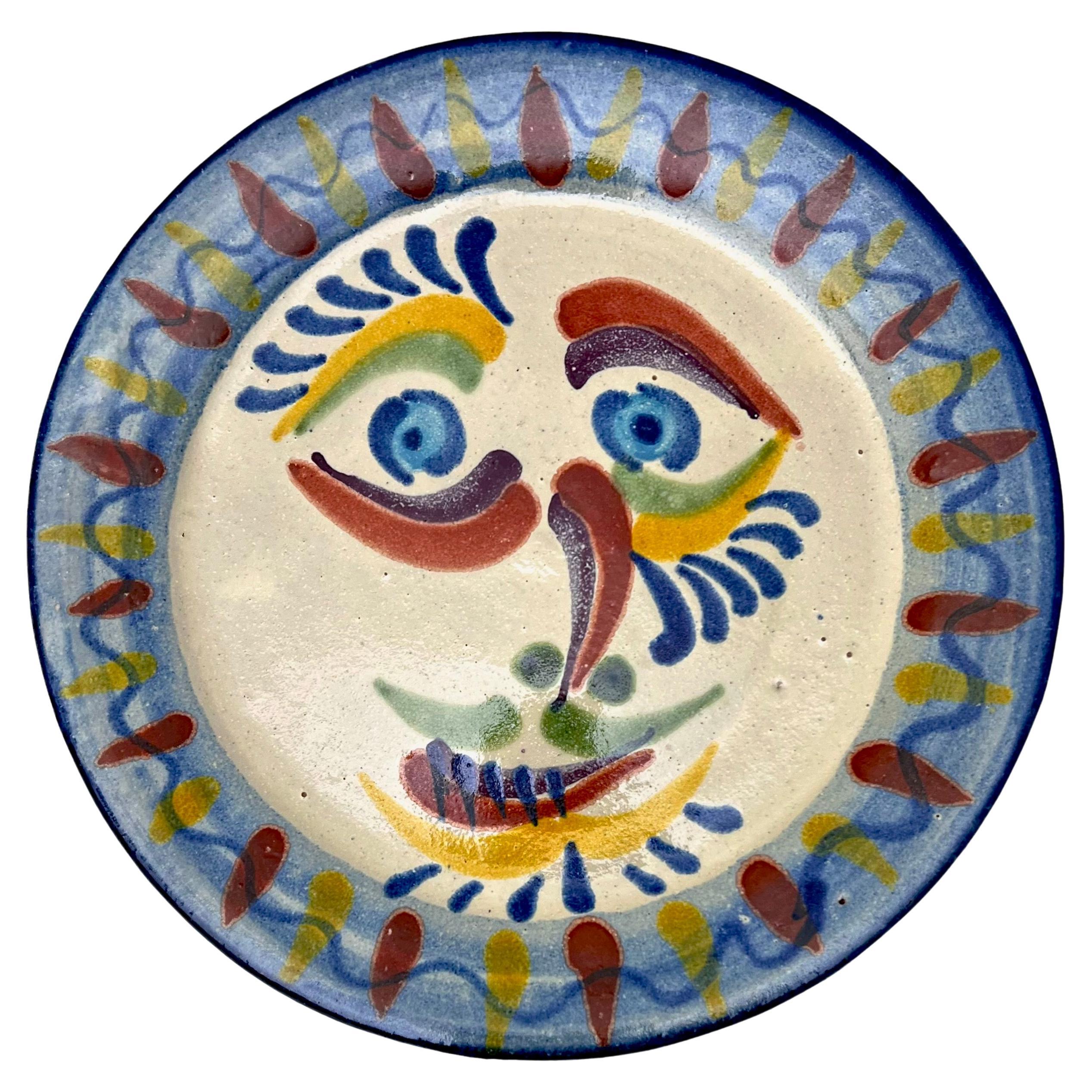 Mexican Wall Face Plates in the style of Picasso In Good Condition For Sale In New York, NY