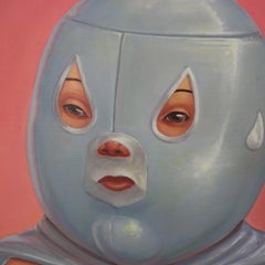 Mexican Wrestler painting