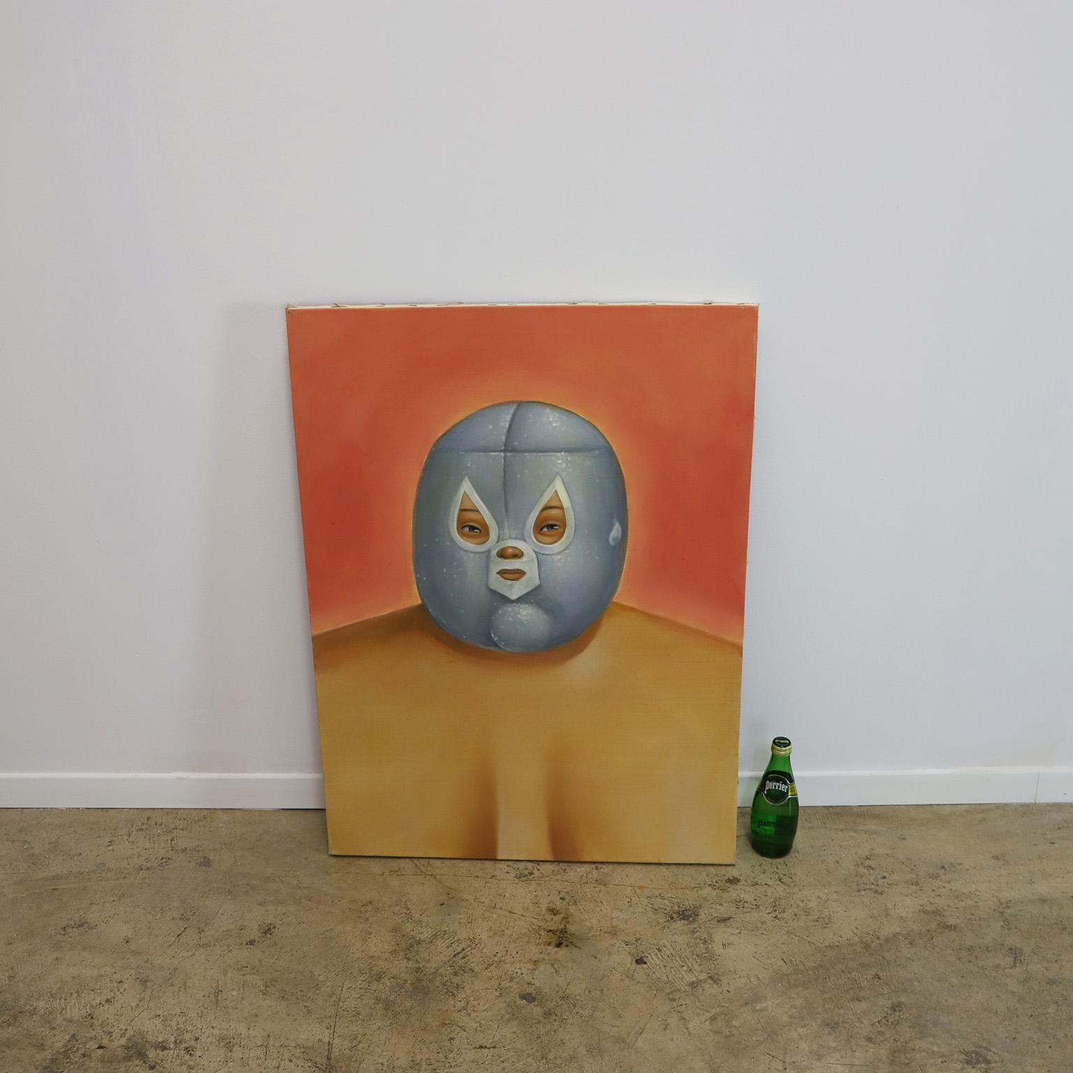 Artisanat Peinture de lutteurs mexicaines en vente