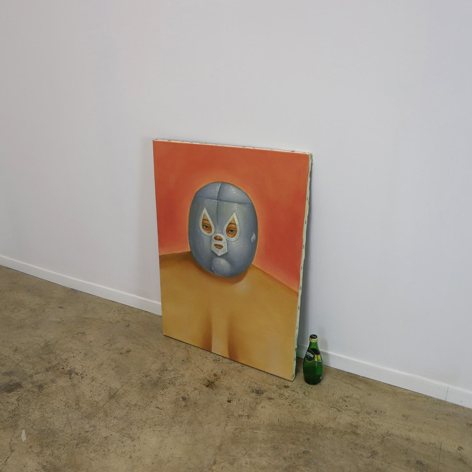 Mexicain Peinture de lutteurs mexicaines en vente