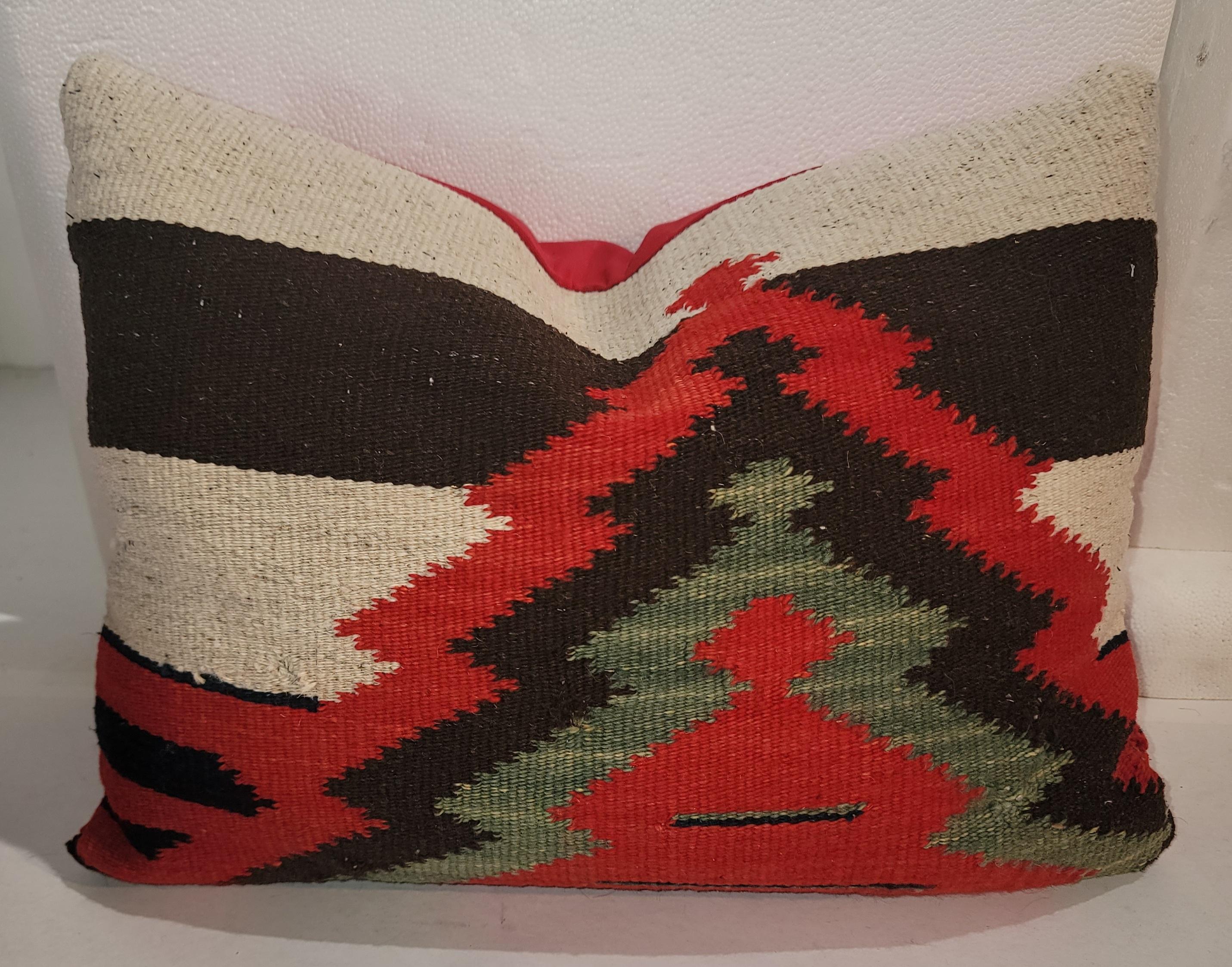 American Mexicana Indian Weaving Pillows-Pair For Sale