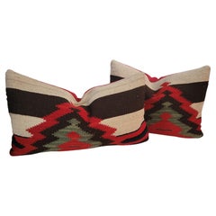 Vintage Mexicana Indian Weaving Pillows-Pair