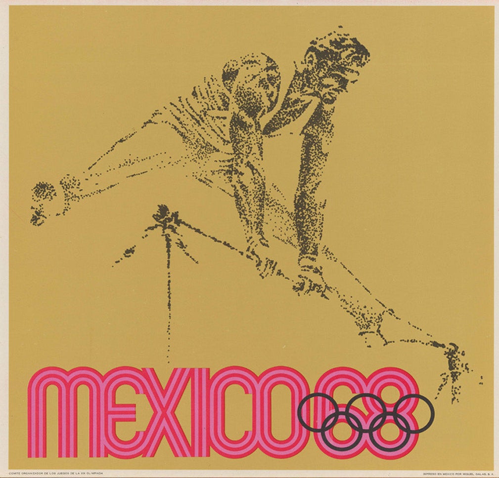 Mexico 1968 Olympic Games - Gymnastics Original Poster by Anonymous For Sale