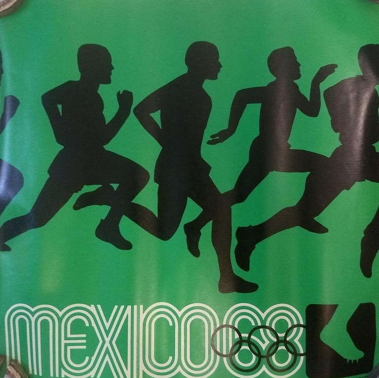 Mid-20th Century Mexico 68 Olympics Original Posters with Pictograms for Each Sport Discipline For Sale
