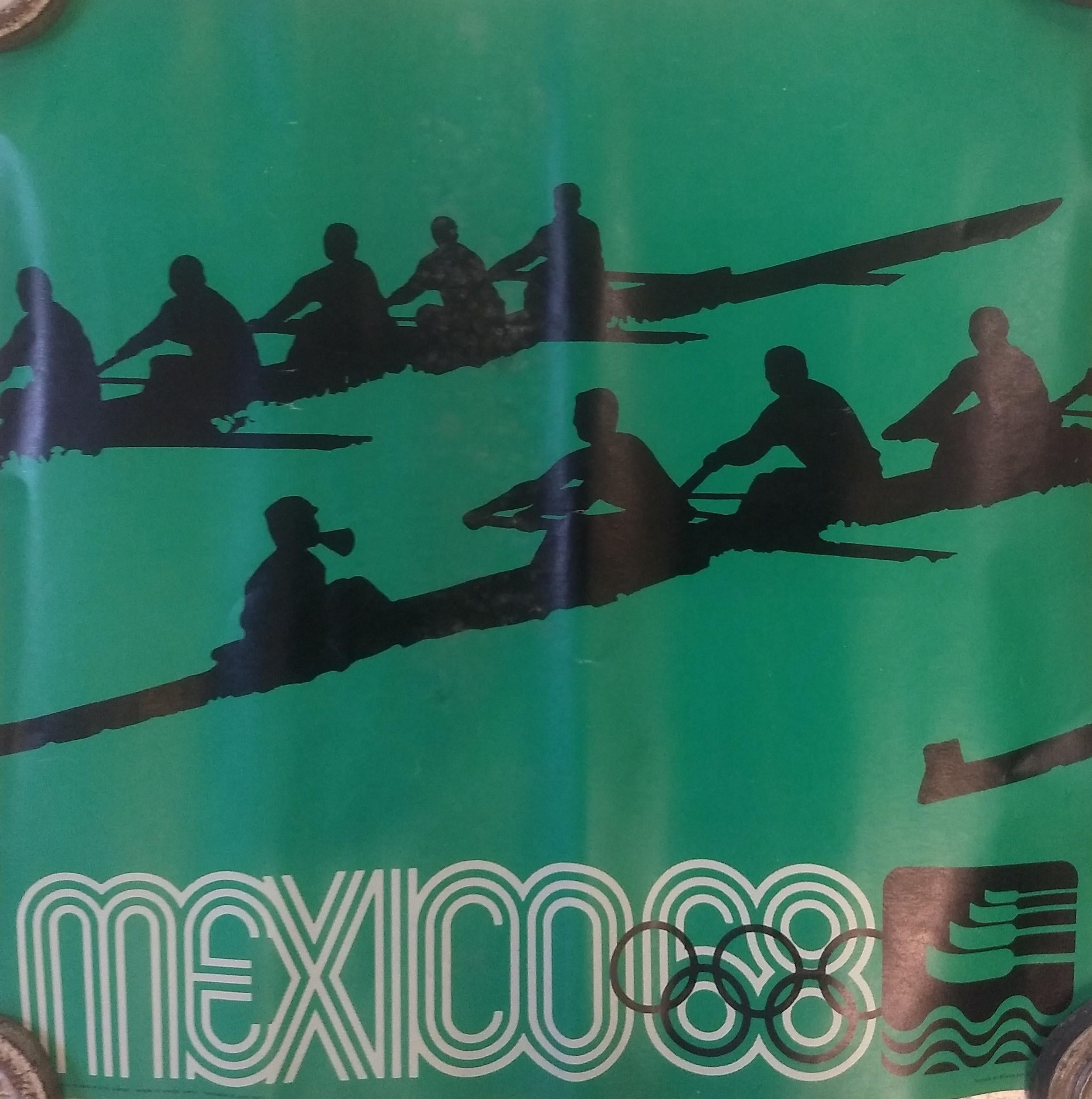Mexican Mexico 68 Olympics Original Posters with Pictograms for Each Sport Discipline For Sale