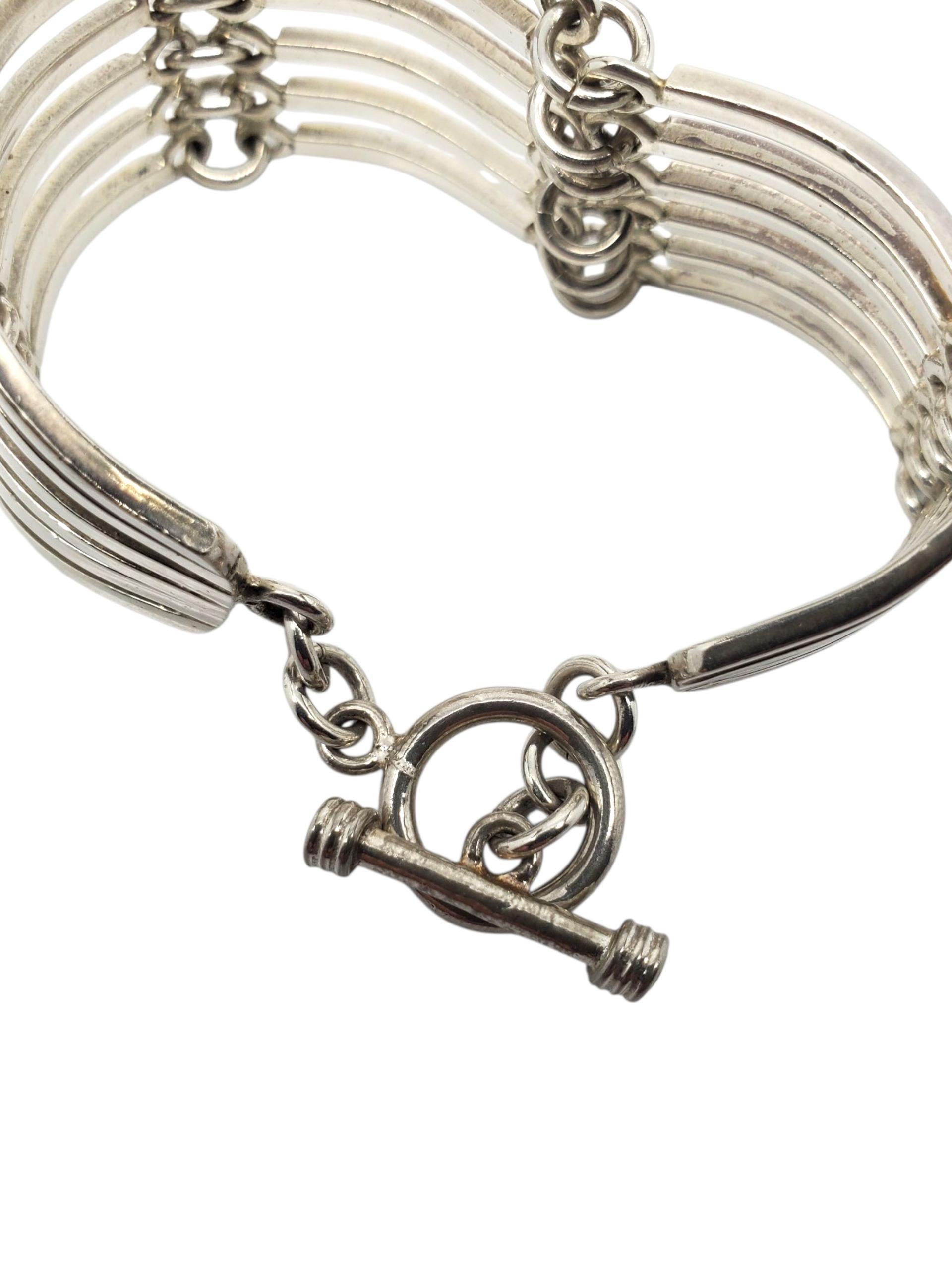Bracciale a più bande in argento 925 A. Silver #22617 in vendita 1