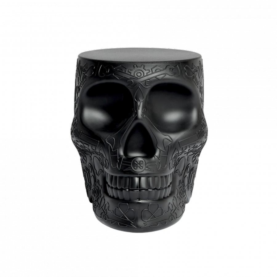 In Stock in Los Angeles, Mexico Skull Black Stool / Side Table by Studio Job In New Condition In Beverly Hills, CA