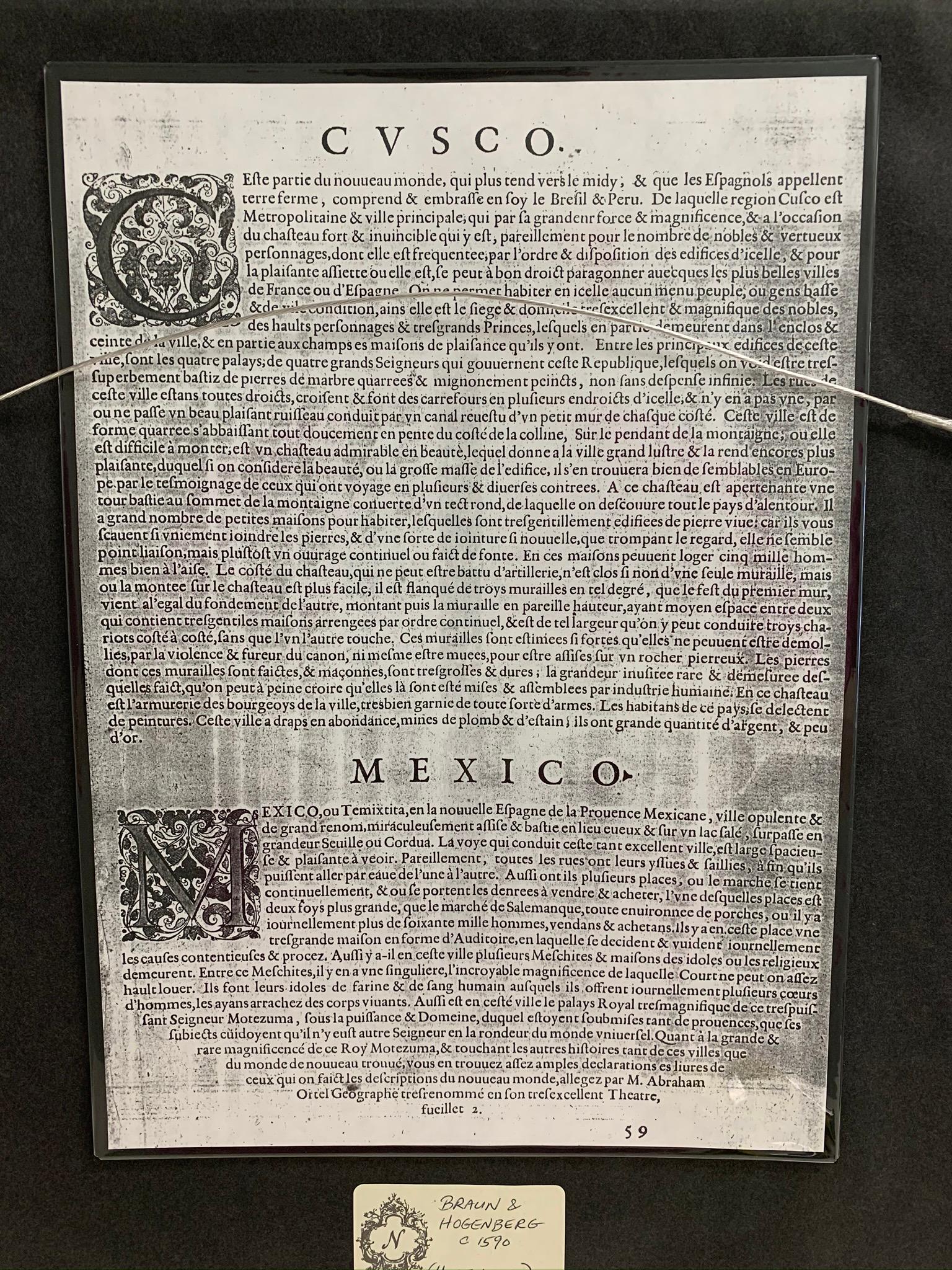 Mexico City by Braun & Hogenberg c. 1590 For Sale 7