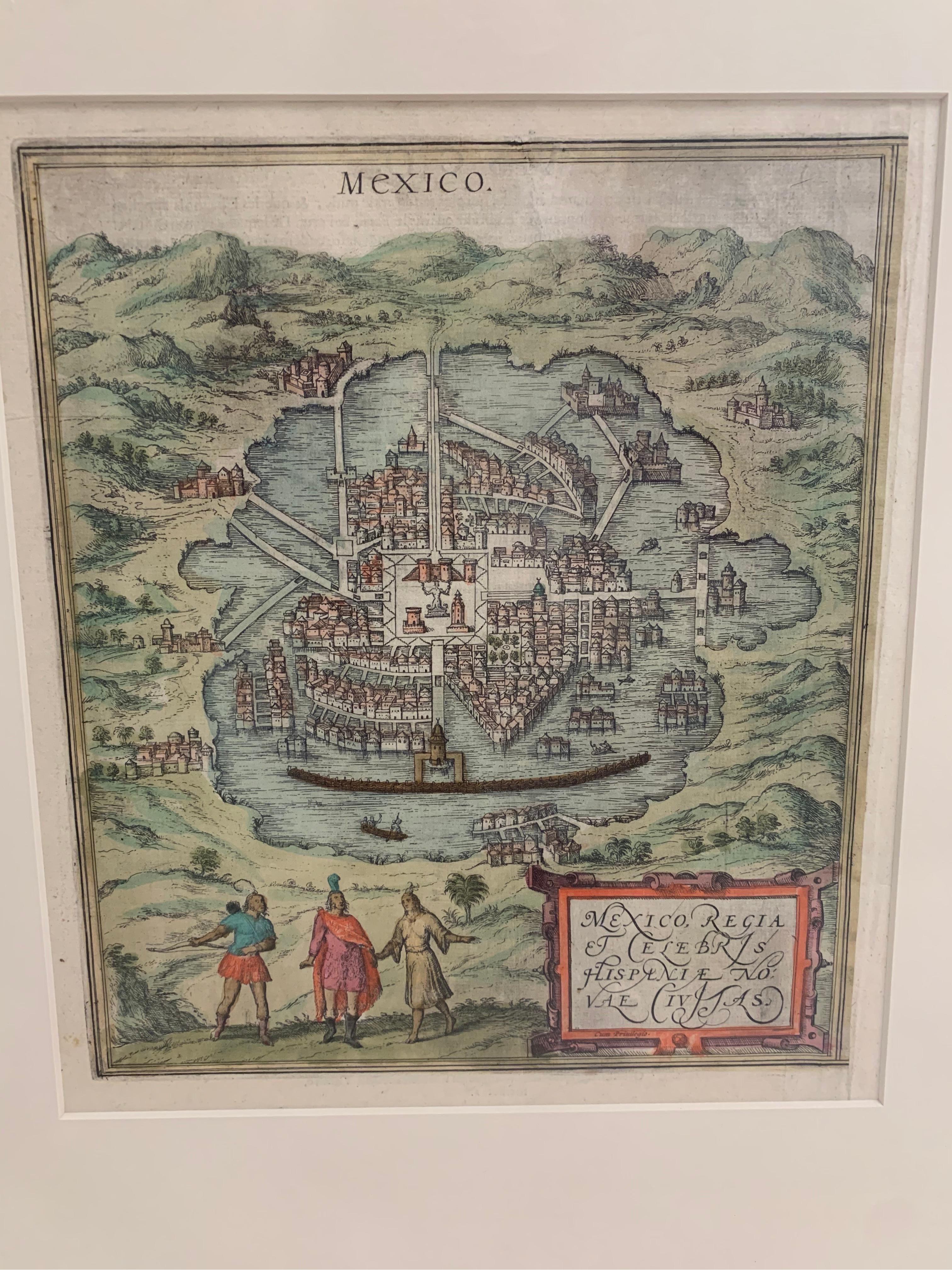 Mexico by Braun & Hogenberg c. 1590