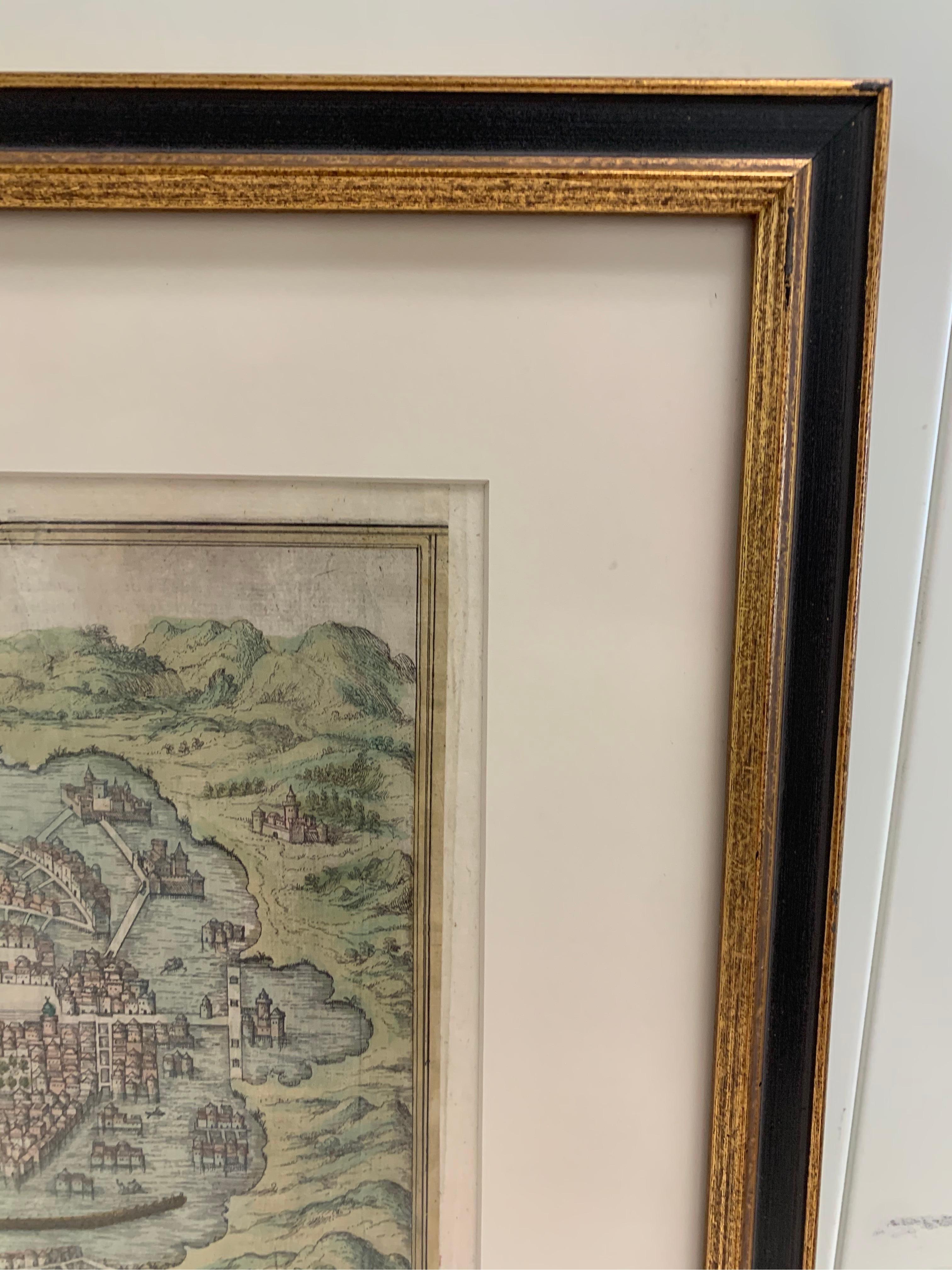 19th Century Mexico City by Braun & Hogenberg c. 1590 For Sale