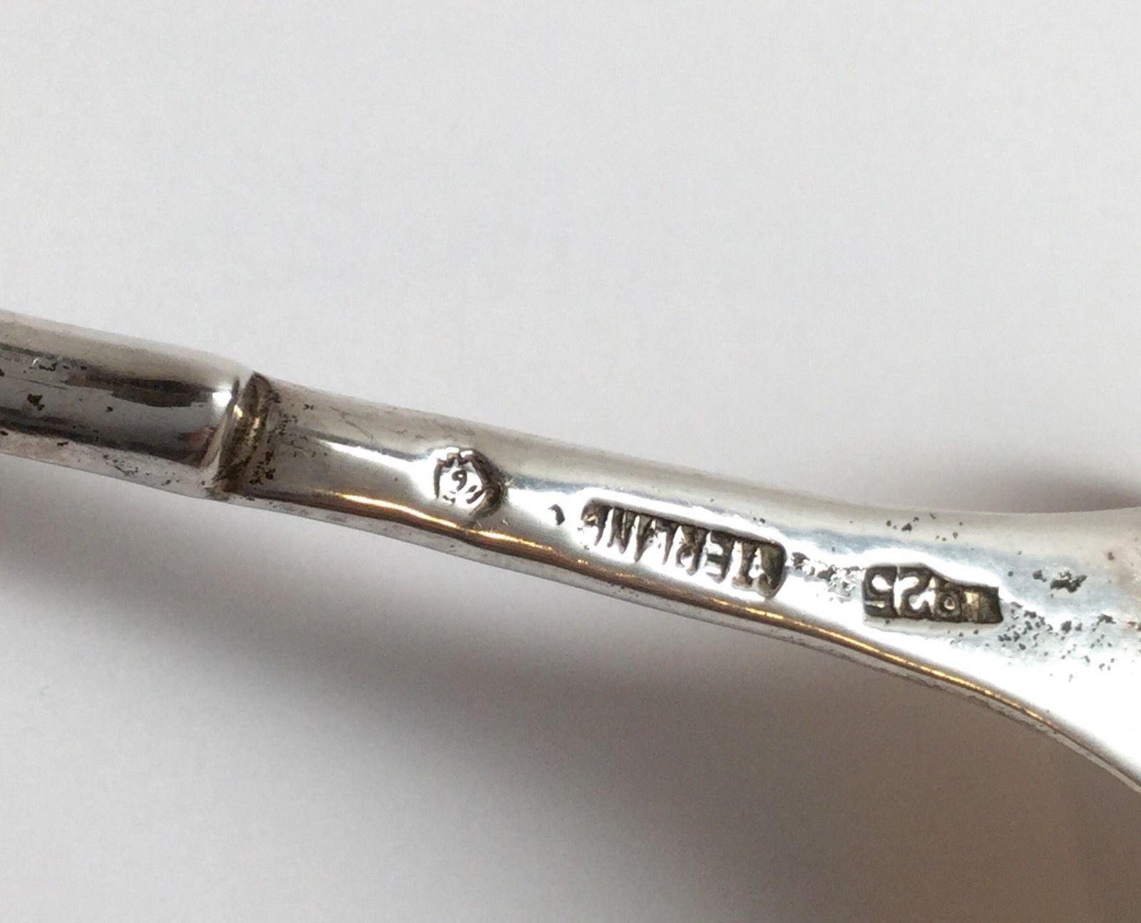 Mexican Mexico Eagle 9 Sterling Silver Duck Head Handle Drizzle Spoon