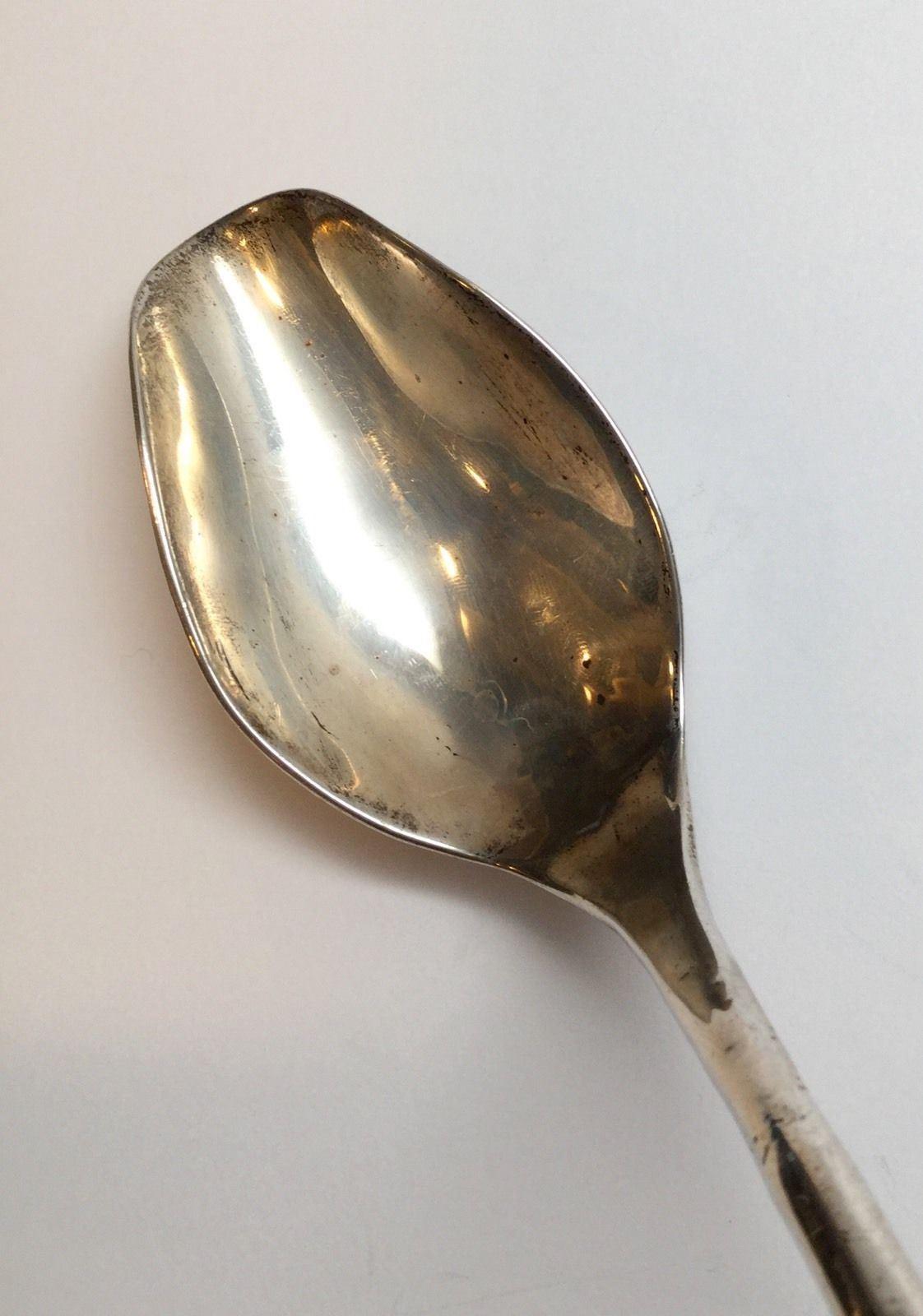 Mexico Eagle 9 Sterling Silver Duck Head Handle Drizzle Spoon For Sale 1