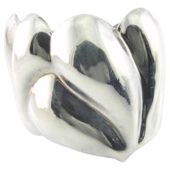 Mexico MMP Sterling Silver Puffy Cuff Bracelet
