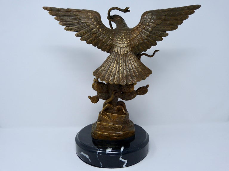 Mexico National Emblem Eagle Holding Snake Personalized Name Baseball Jersey  - Godoprint