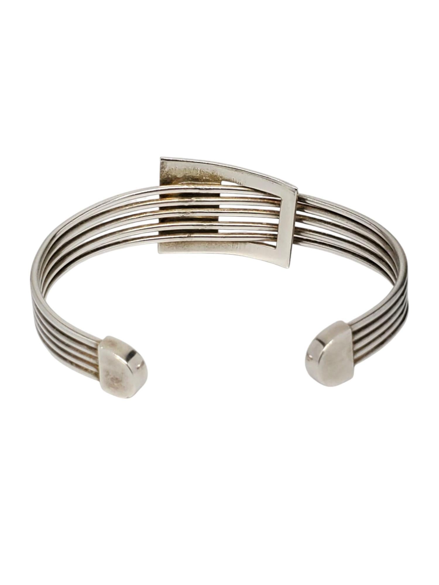 Pulsera brazalete estilo hebilla de plata de ley de México nº 21171 en Bueno estado para la venta en Washington Depot, CT