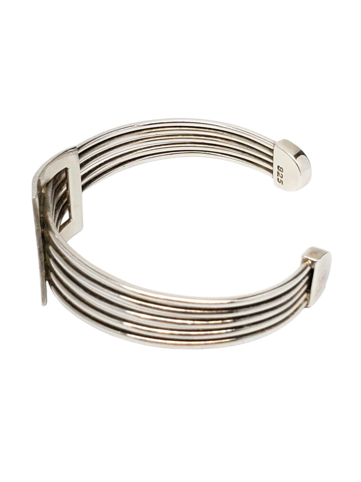 De las mujeres Pulsera brazalete estilo hebilla de plata de ley de México nº 21171 en venta