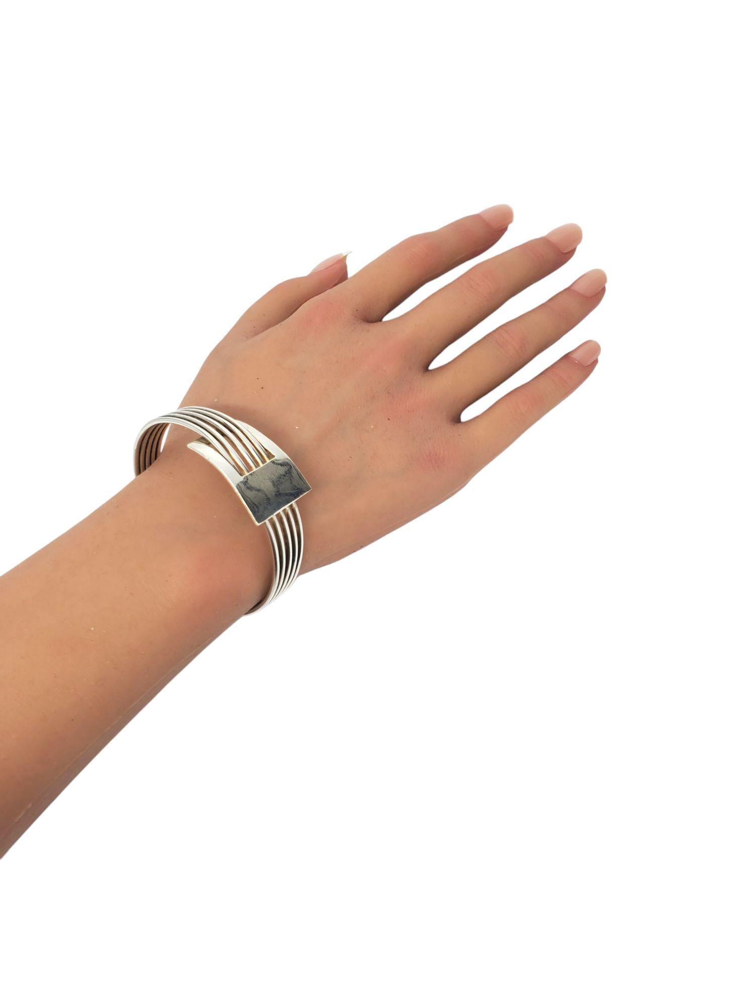 Pulsera brazalete estilo hebilla de plata de ley de México nº 21171 en venta 4