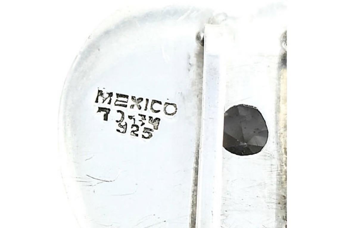 Mexikanisches Sterlingsilber CZ Schiebe-Anhänger im Zustand „Gut“ im Angebot in Miami Beach, FL