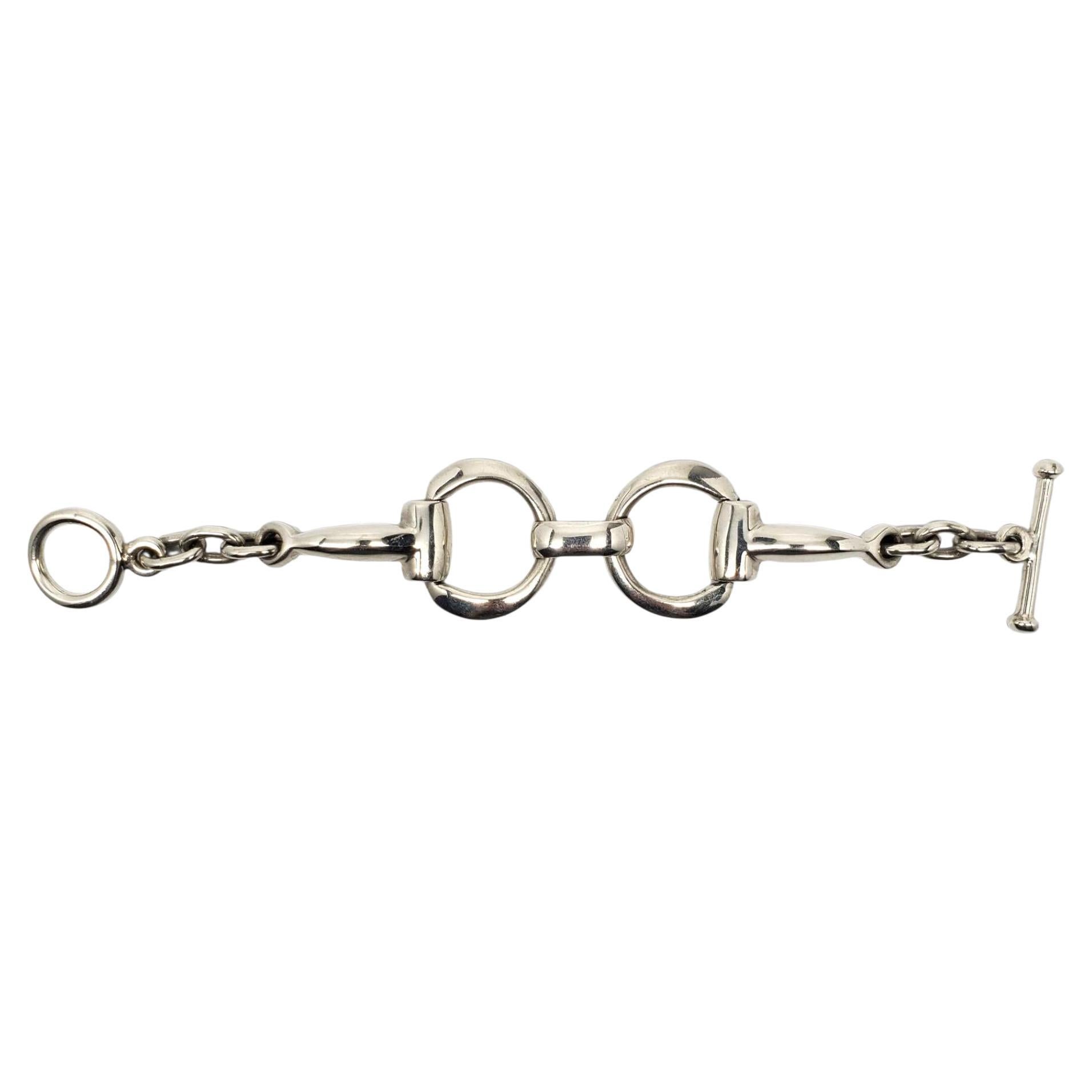 México Plata de Ley Pulsera de Eslabones Mordedura de Caballo #22528