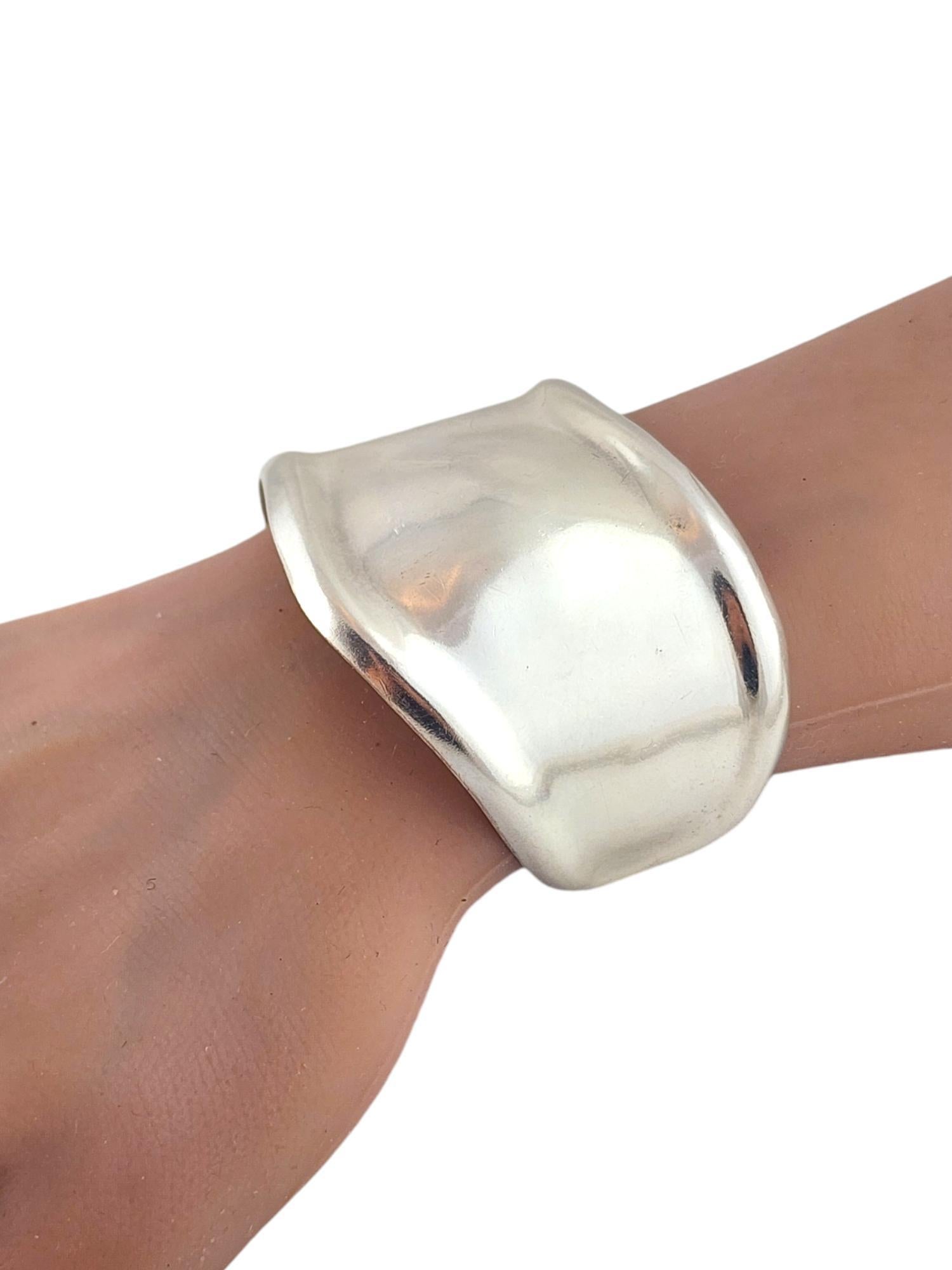 Mexico Sterling Silver Left Wrist Bone Cuff Bracelet #18596 2