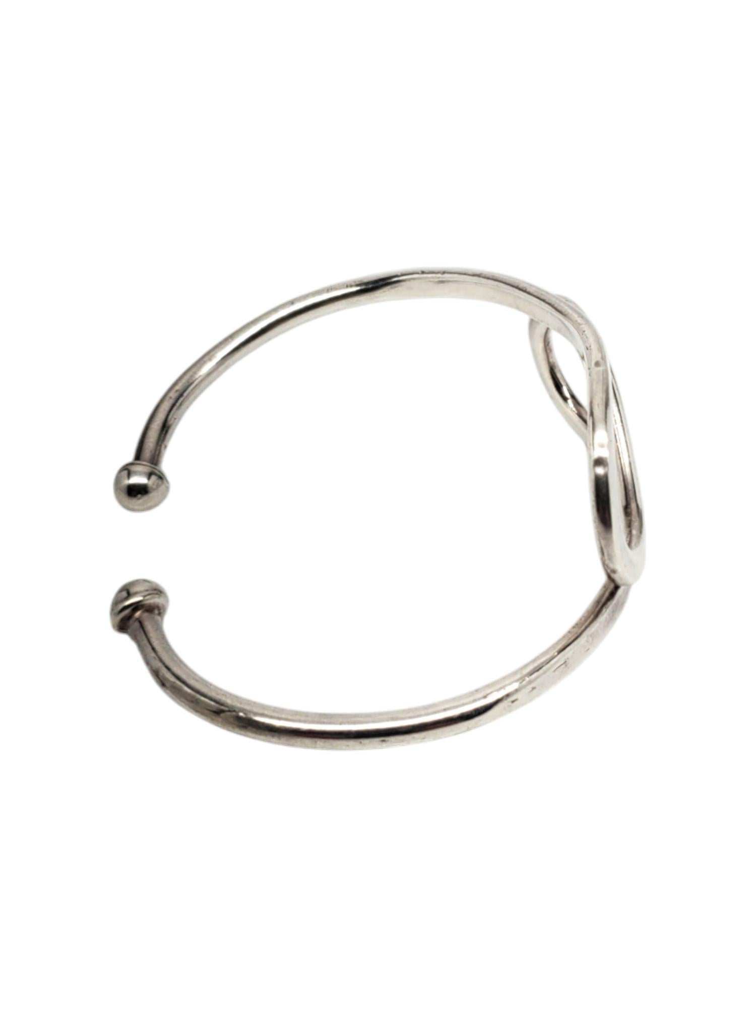 Mexikanisches Sterlingsilber Wirbel-Manschettenarmband #20596 Damen im Angebot