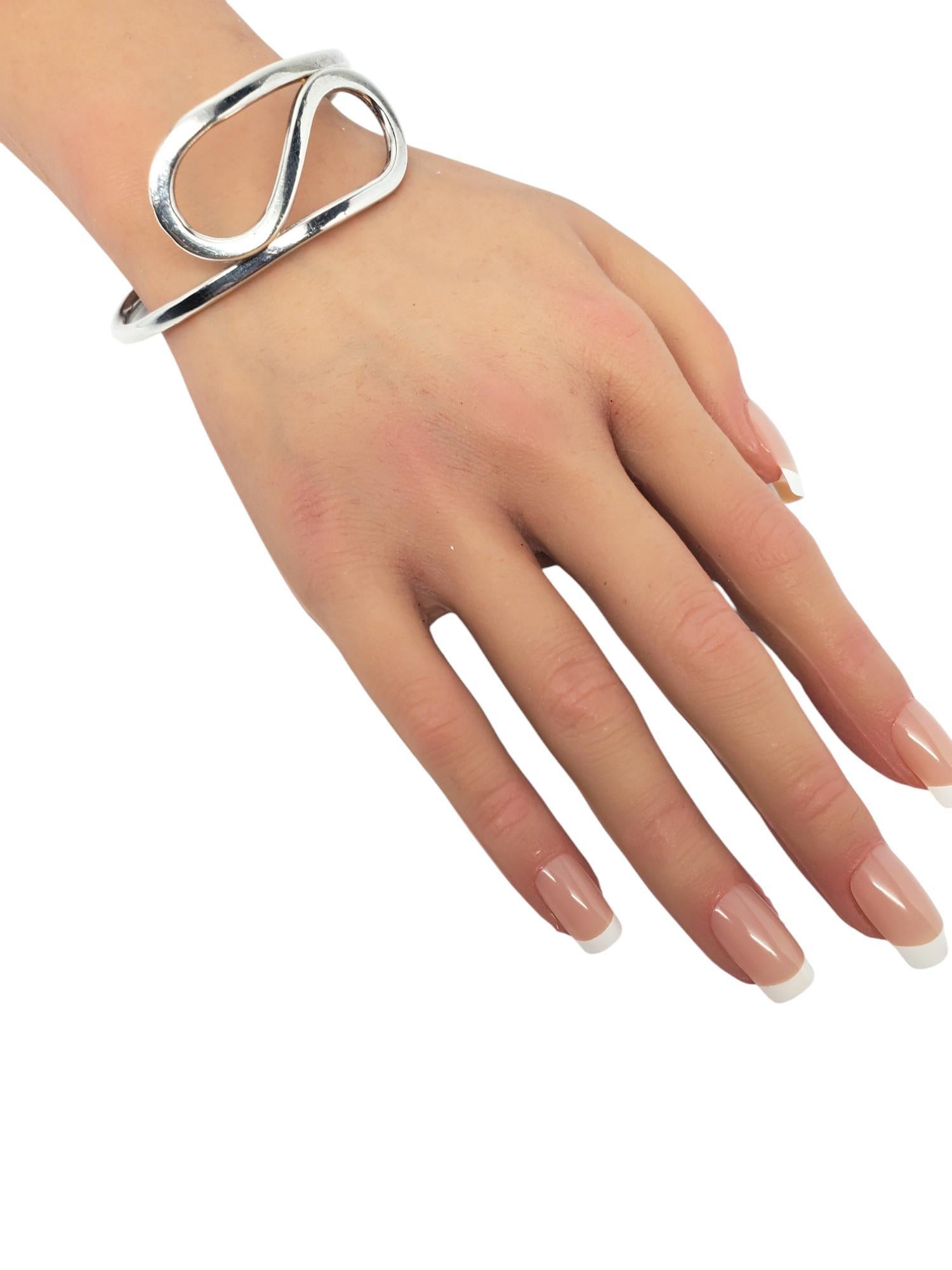 Mexikanisches Sterlingsilber Wirbel-Manschettenarmband #20596 im Angebot 4