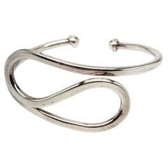 Mexico Sterling Silver Swirl Cuff Bracelet #20596