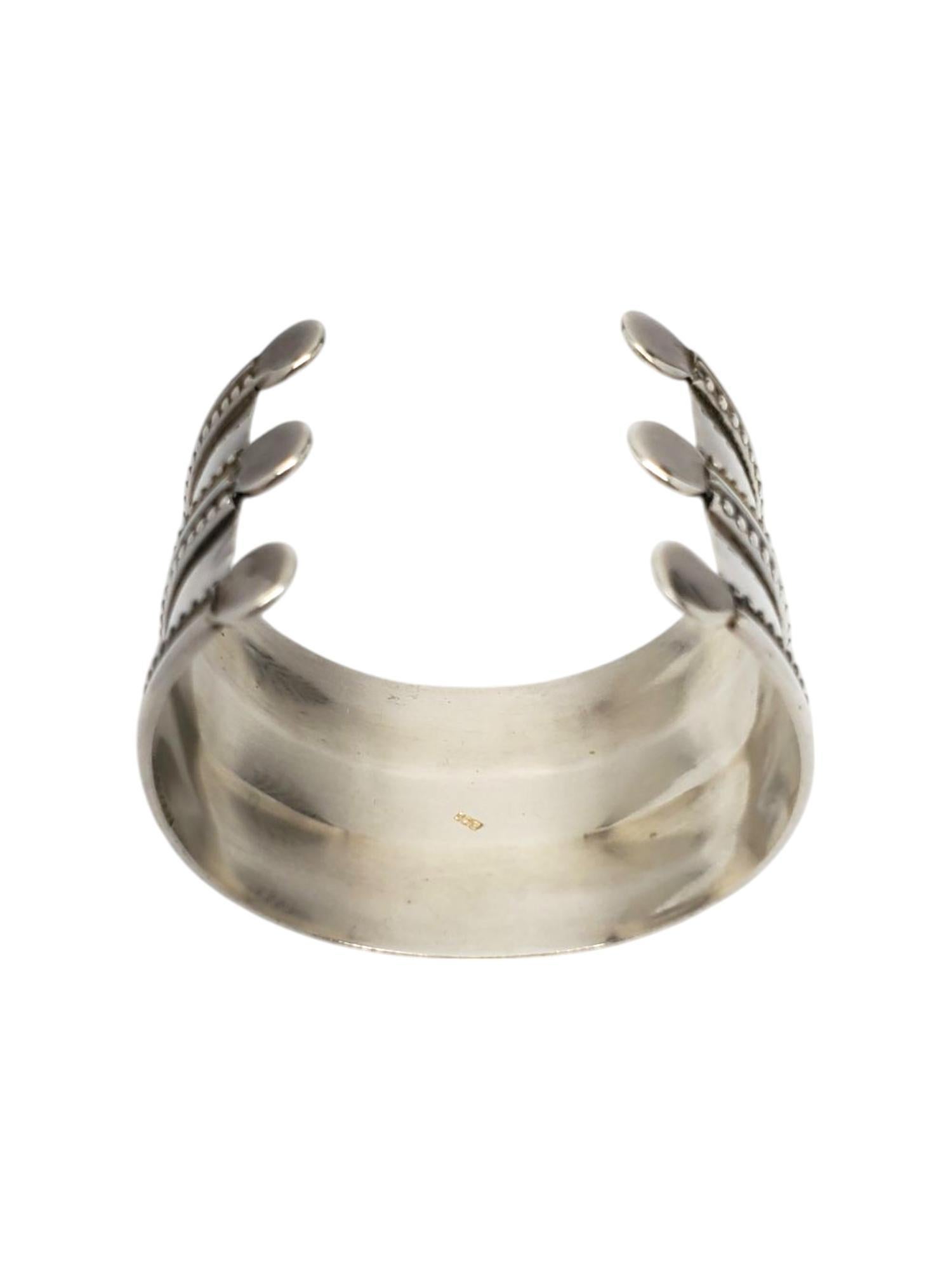 Bracciale largo in argento 925 Messico #21153 in vendita 1