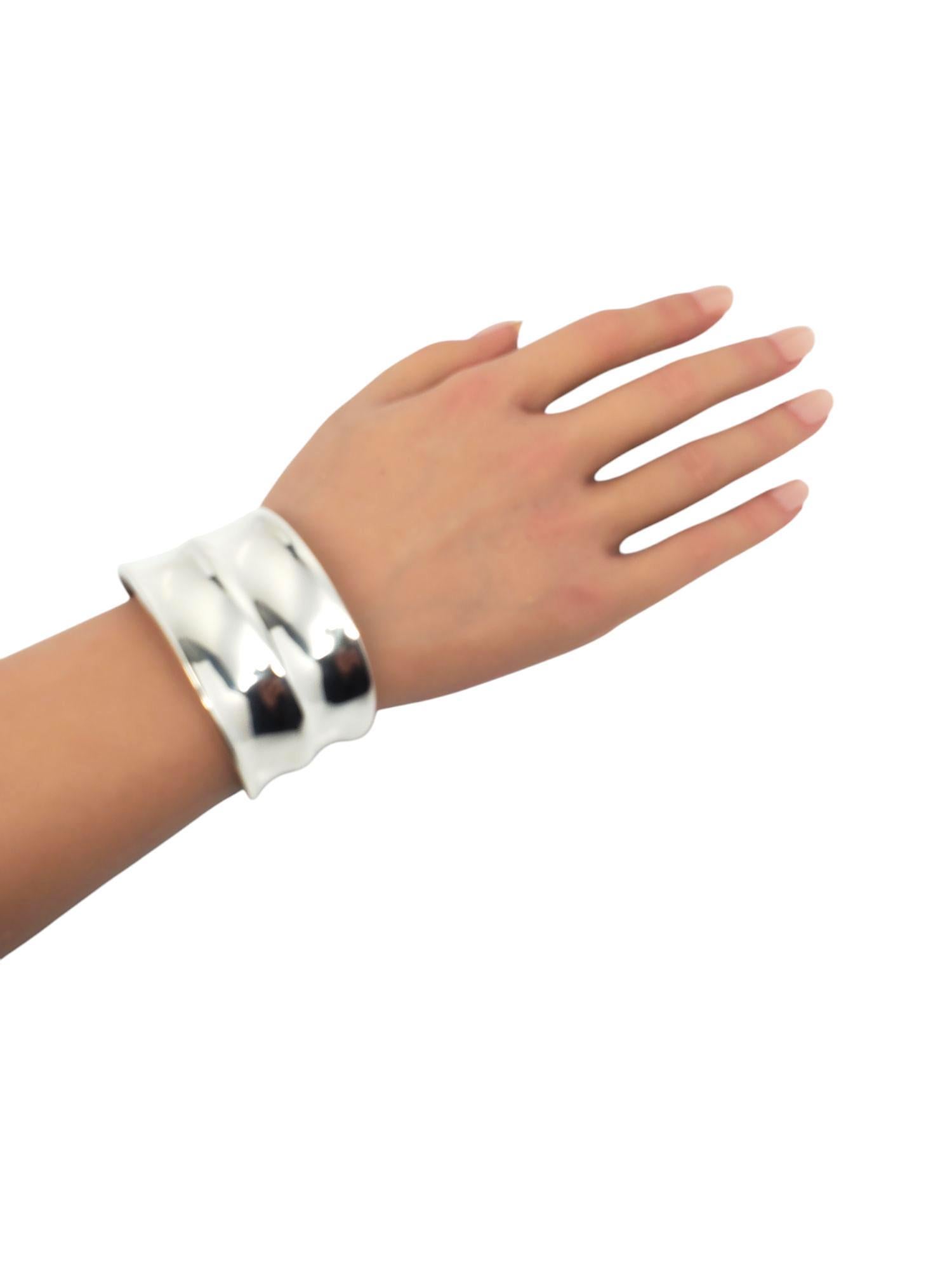Bracciale largo in argento 925 Messico #21153 in vendita 4