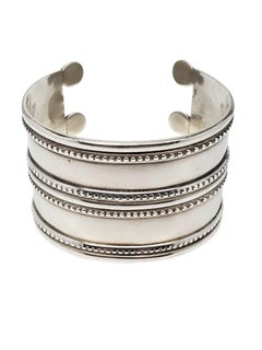 Breites Manschettenarmband aus Sterlingsilber aus Mexiko #21153