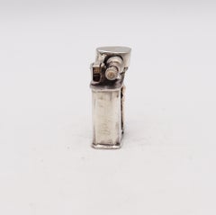 Taxco Mexico 1940 Accendino a benzina a braccio sollevabile in oro massiccio e .925 Sterling