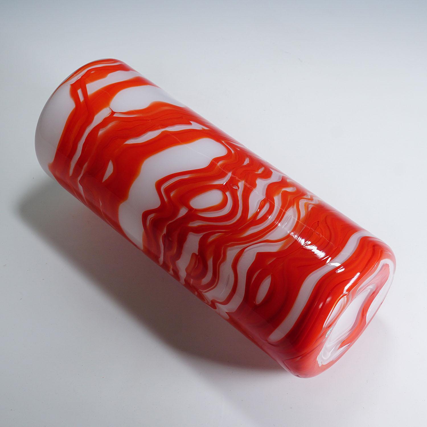 Vetro artistico Vaso Mexico di Toni Zuccheri per Venini anni '70 in vendita