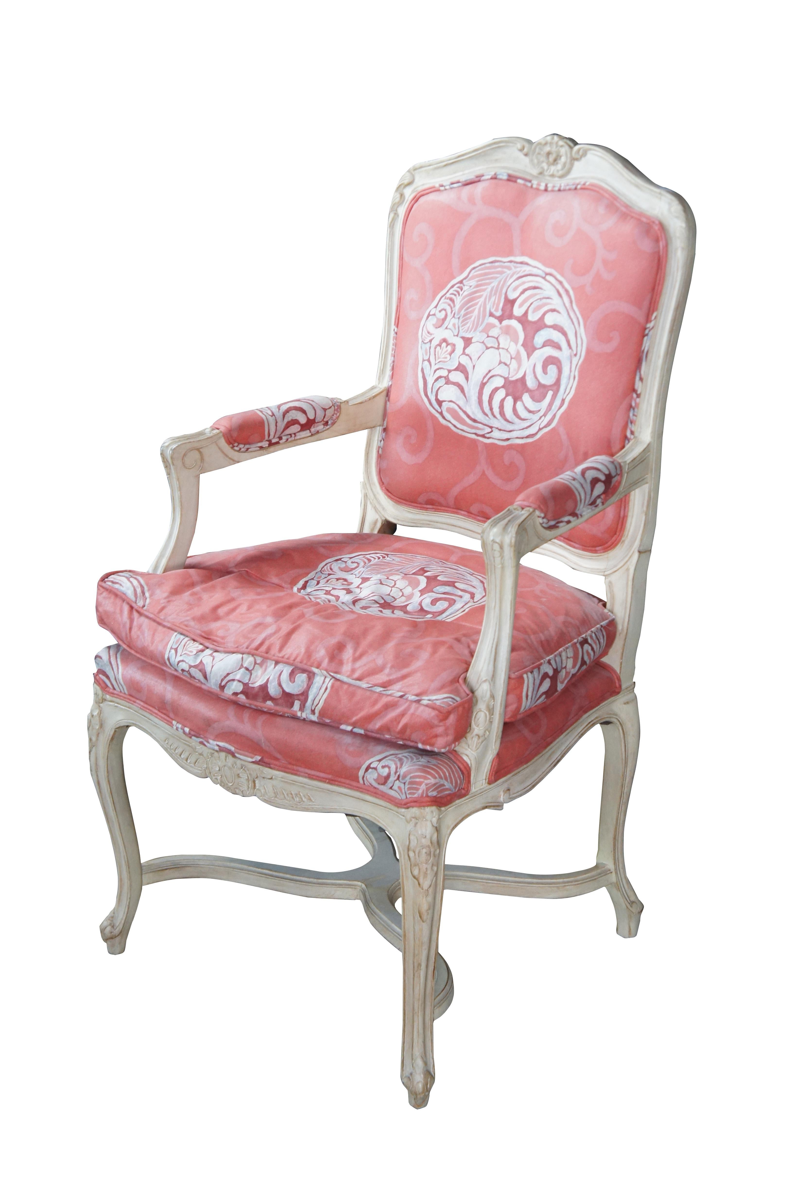 Meyer Gunther Martini French Provincial Louis XV Chinoiserie Arm Chair In Good Condition For Sale In Dayton, OH